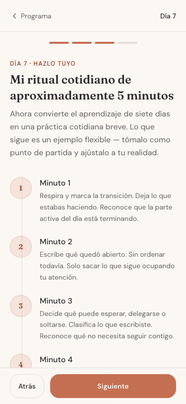 Tu ritual personal (Día 7)